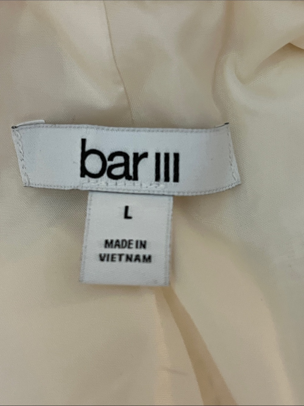 Bar III Cream Single-Button Textured Blazer - Picture 10 of 11